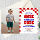Search for 4th of july 1st birthday invitations Red white and blue