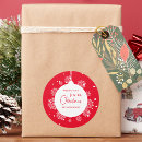 Search for red ornament stickers Typography