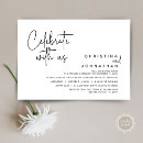 Search for elopement celebration invitations Black and white