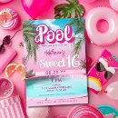 Search for fun sweet 16 invitations Tropical beach swimming