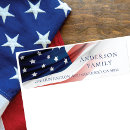 Search for red star return address labels Red white and blue