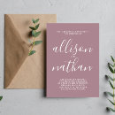 Search for simplicity wedding invitations Minimalist