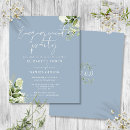 Search for blue engagement party invitations We are engaged