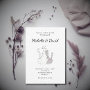 Search for black cat wedding invitations Black and white