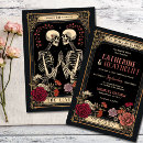 Search for til death wedding invitations Skeleton