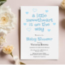 Search for little sweetheart baby shower invitations Blue