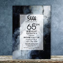Search for surprise 65th birthday invitations Typography