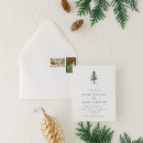 Search for christmas wedding invitations Pine tree