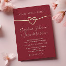 Search for tying the knot wedding invitations Red