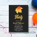 Search for leaves birthday invitations Simple