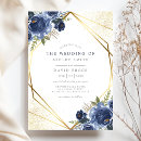 Search for navy and gold invitations Bride