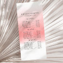 Search for salon service menu rack cards Makeup artist