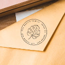 Search for tropical leaf rubber stamps Return address