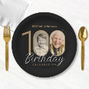 Search for 100th birthday plates Black gold