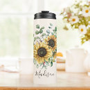 Search for sunflower travel mugs Yellow flowers