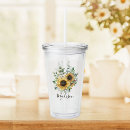 Search for sunflower tumblers Rustic
