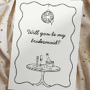 Search for black and white bridesmaid cards Clean