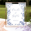 Search for something blue bridal shower signs Chinoiserie