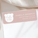 Search for bear return address labels Baby shower