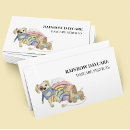 Search for kids daycare business cards Watercolor