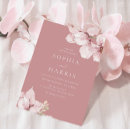 Search for rose petal wedding invitations Pink