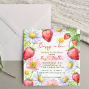 Search for strawberry bridal invitations Berries
