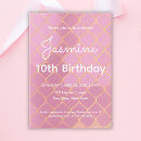 Search for 10 year old party invitations Girly