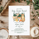 Search for forest friends baby shower invitations Fox
