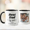 Search for golf lovers mugs Best dad by par