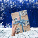 Search for sleigh wrapping paper Vintage christmas