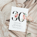 Search for floral 30th birthday invitations Rose gold