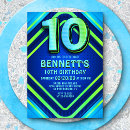 Search for ten year old birthday invitations 10th birthday party