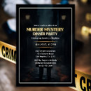 Search for mystery dinner party invitations Crime scene
