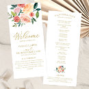 Search for 4x9 wedding programs Ceremony