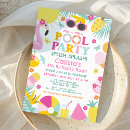 Search for color splash invitations Tropical
