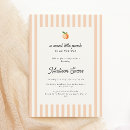 Search for sweet as a peach baby shower invitations Minimal