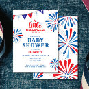 Search for patriotic baby shower invitations Usa