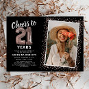 Search for rose gold balloons 21st birthday invitations Elegant