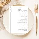 Search for simple wedding menus Table