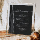 Search for black and silver wedding menus Modern