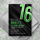 Search for boy 16 birthday invitations For him