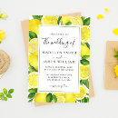 Search for lemon yellow wedding invitations Botanical