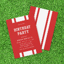 Search for varsity invitations Red