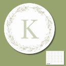 Search for monogram wreath stickers Sage green