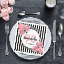 Search for black and white floral napkins Pink flowers