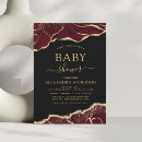 Search for burgundy baby shower invitations Gold