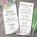 Search for tropical wedding programs Order of service