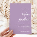 Search for lavender wedding invitations Simple