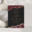 Search for burgundy black and gold wedding invitations Modern