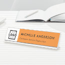 Search for orange name plates Business